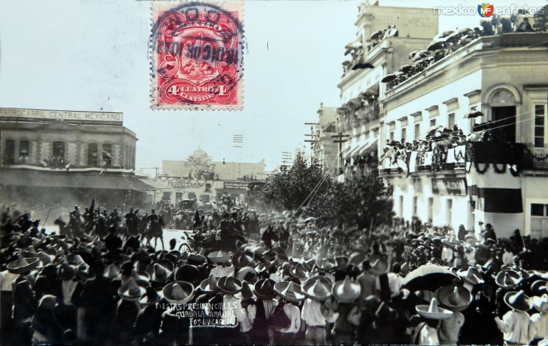 Fotos de Guadalajara, Jalisco: Fiestas presidenciales ( Circulada el 16 de Diciembre de 1908 ).