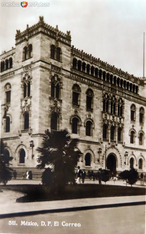Fotos de Palacio Postal, Ciudad De México: El Correo Ciudad de México por el Fotógrafo Hugo Brehme.