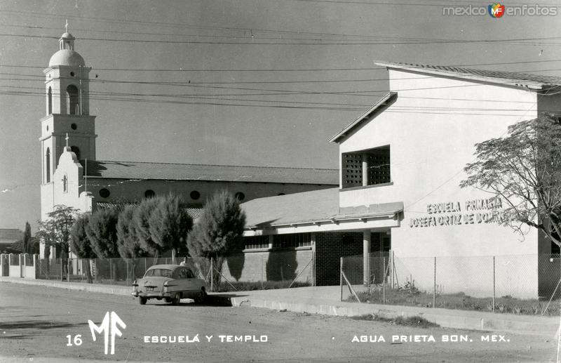 Fotos de Agua Prieta, Sonora: Escuela y Templo