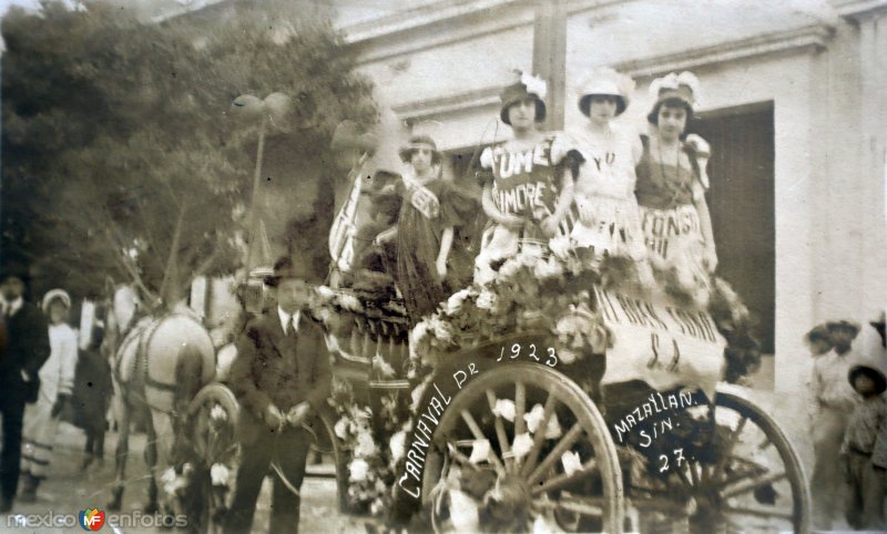 Fotos de Mazatlán, Sinaloa: Carnaval de 1923