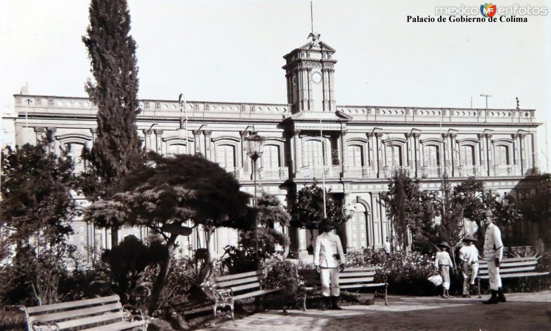 Fotos de Colima, Colima: Palacio de Gobierno. ( Circulada el 12 de Enero de 1911 ).