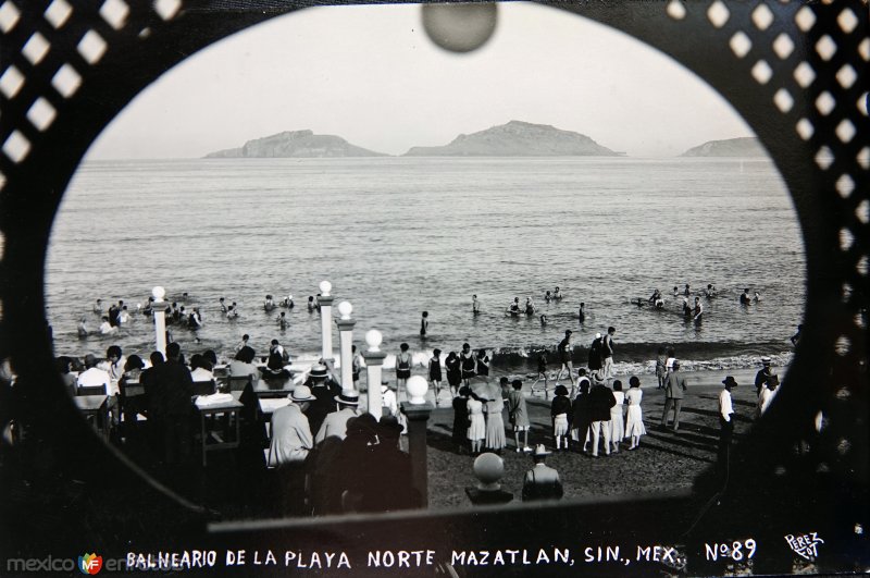 Fotos de Mazatlán, Sinaloa: Balneario de la playa norte.