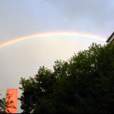 Arcoiris sobre la Macroplaza