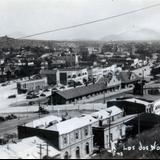 Vista panorámica de Nogales, Sonora y Nogales, Arizona