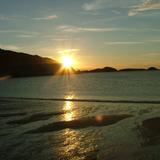 salida del sol en Playa Alfoncinas
