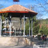 Kiosko en la Plaza Principal de Creel