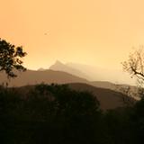 SANTIAGO DURANTE EL INCENDIO EN LA SIERRA EN MARZO DEL 2008