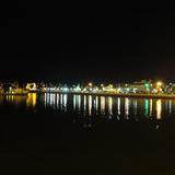 panoramica nocturna del puerto