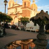 A reflective momens in Comala´s main square