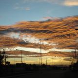 Amanecer, llendo sobre el boulevard Españita