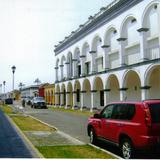Calle típica con portales. Tlacotalpan, Veracruz