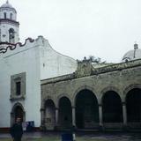 Templo y capilla abierta del ex-convento de San Miguel, siglo XVI. Zinacantepec, Edo. de México