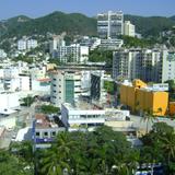 Vista del fraccionamiento Costa Azul desde el Hotel One. Acapulco, Gro