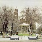 La Plaza de Armas en un día nevado