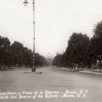 Paseo de la Reforma hacia el Castillo de Chapultepec
