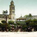 El Zócalo y la Parroquia de Veracruz