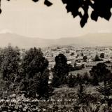 Vista de los volcanes desde Puebla