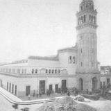 Mercado Morelos en construccion 1900