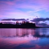 Presa de Cuautelolulco al ocaso