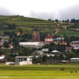 Vista del bello pueblo de Acoculco, desde su Ex Hacienda