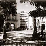 Vista de la Plaza y Hotel Alameda