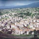 Vista aérea de la Unidad Habitacional "Jardines de Xalapa" a mediados de los años 80