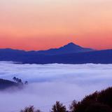 Vista desde un sitio cercano a Cuautelolulco. Al fondo el Volcán "La Malinche" en el vecino Estado de Tlaxcala