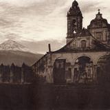 Ozumba con el Popocatépetl al fondo (circa 1920)