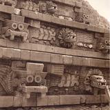 Templo de Quetzalcóatl, en la Ciudadela (circa 1920)