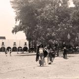 Atlixco, jardín principal y portales, 1916