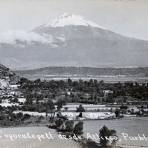 El Popocatépetl visto desde Atlixco