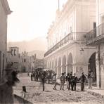 Monterrey, Costado del Palacio Municipal, 1888