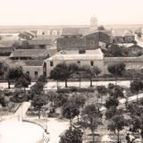 Tampico, vista a la plaza desde la Parroquia, 1884