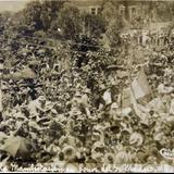 Manifestantes en honor a Madero