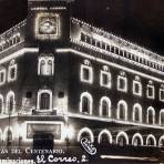 Fiestas del Centenario Iluminacion Palacio Postal (1910)