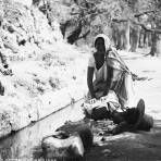 Lavadero en las aguas termales (por William Henry Jackson, c. 1888)