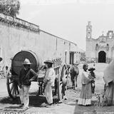 Barrio de Santa Cruz, en Iztacalco (por William Henry Jackson, c. 1888)