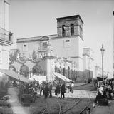 Templo de la Merced, Calle Pedro Loza y Avenida Hidalgo (por William Henry Jackson, c. 1887)