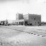 Estación del Ferrocarril Nacional (por William Henry Jackson, c. 1888)