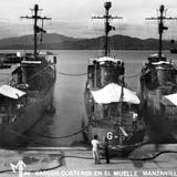 Barcos costeros en el muelle de Manzanillo