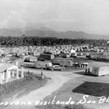 Caravana de casas móviles en San Blas