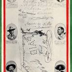 Firma de Francisco I. Madero, Francisco Villa, Abraham González y otros revolucionarios