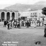 Plaza de la ciudad de Zacatecas y Cerro de la Bufa al fondo (Bain News Service, c. 1915)