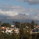 El volcán la Malintzin desde Tlaxcala. Enero/2014