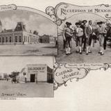 Vistas de Ciudad Juárez: Misión de Guadalupe y Calle del Comercio (Ave. 16 de Septiembre)