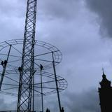 Construcción del "Tradicional Árbol Monumental". Chignahuapan "El Pueblo de La Esfera"