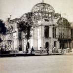 Construccion del Palacio de Bellas Artes Mexico D F ( Fechada en 1913 )