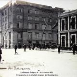 Calle Balderas Durante la Decena Tragica del 9 al 18 de Febrero de 1913.