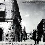 Calle de Balderas esquina con Ave. Juarez Durante la Decena Trágica (1913). Ciudad de México