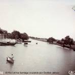 El Rio Lerma Santiago cruzando por Ocotlan Jalisco ( Circulada el 20 deAgosto de 1909 ).
